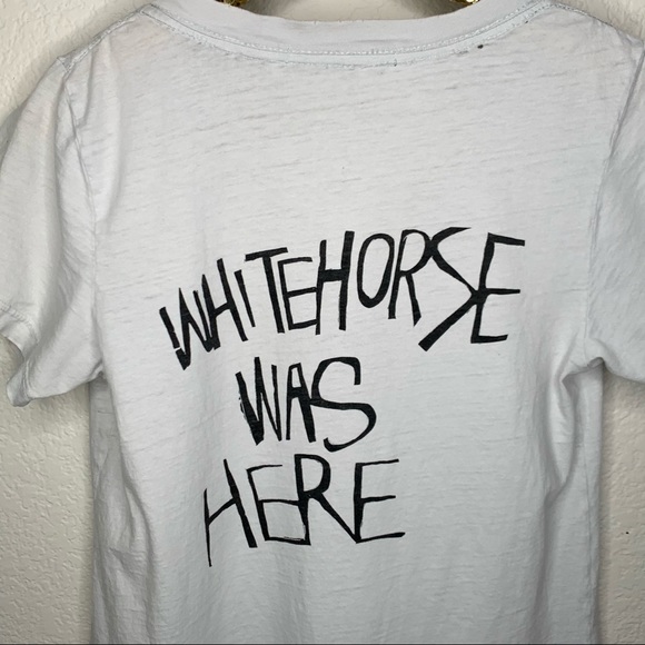 WHITEHORSE Was Here Claw Scratch V Neck Tee Shirt - Picture 5 of 7